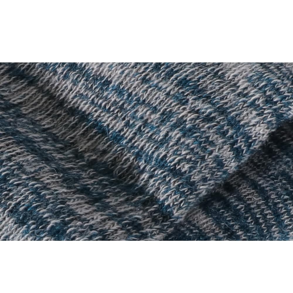 EnerWear 4 Pack Women's Merino Wool Outdoor Hiking Trail Crew Sock (US, Numeric, 9, 11, Regular, Regular, Blue/White Stripe/Multi)