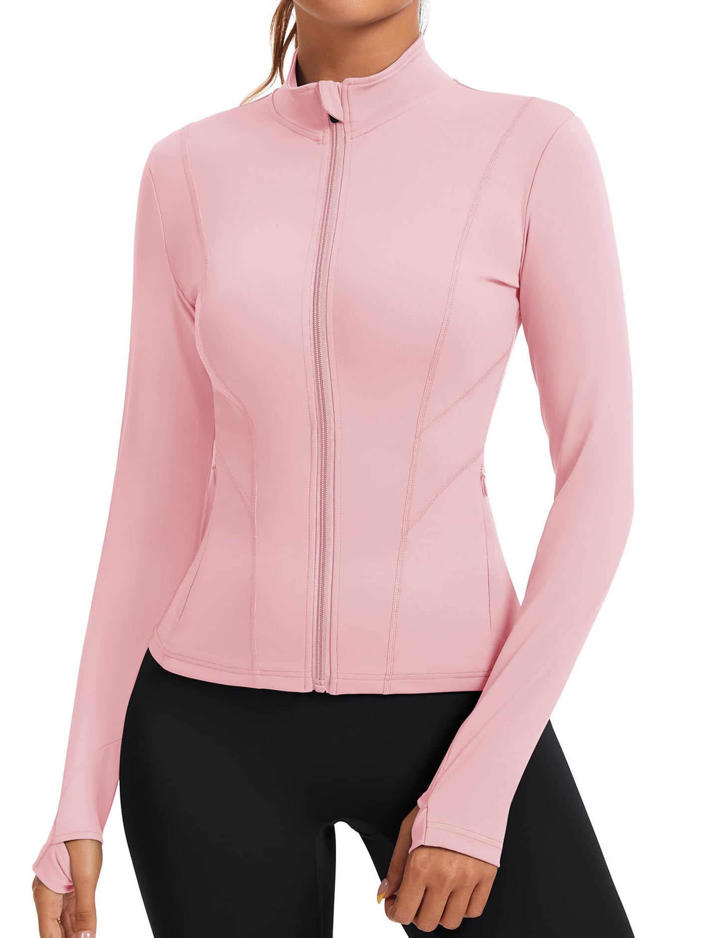 Rapbin Long Sleeve Tops for Women Running Golf Athletic Shirts Workout Sports Active Crop Top Thumb Hole T-Shirts
