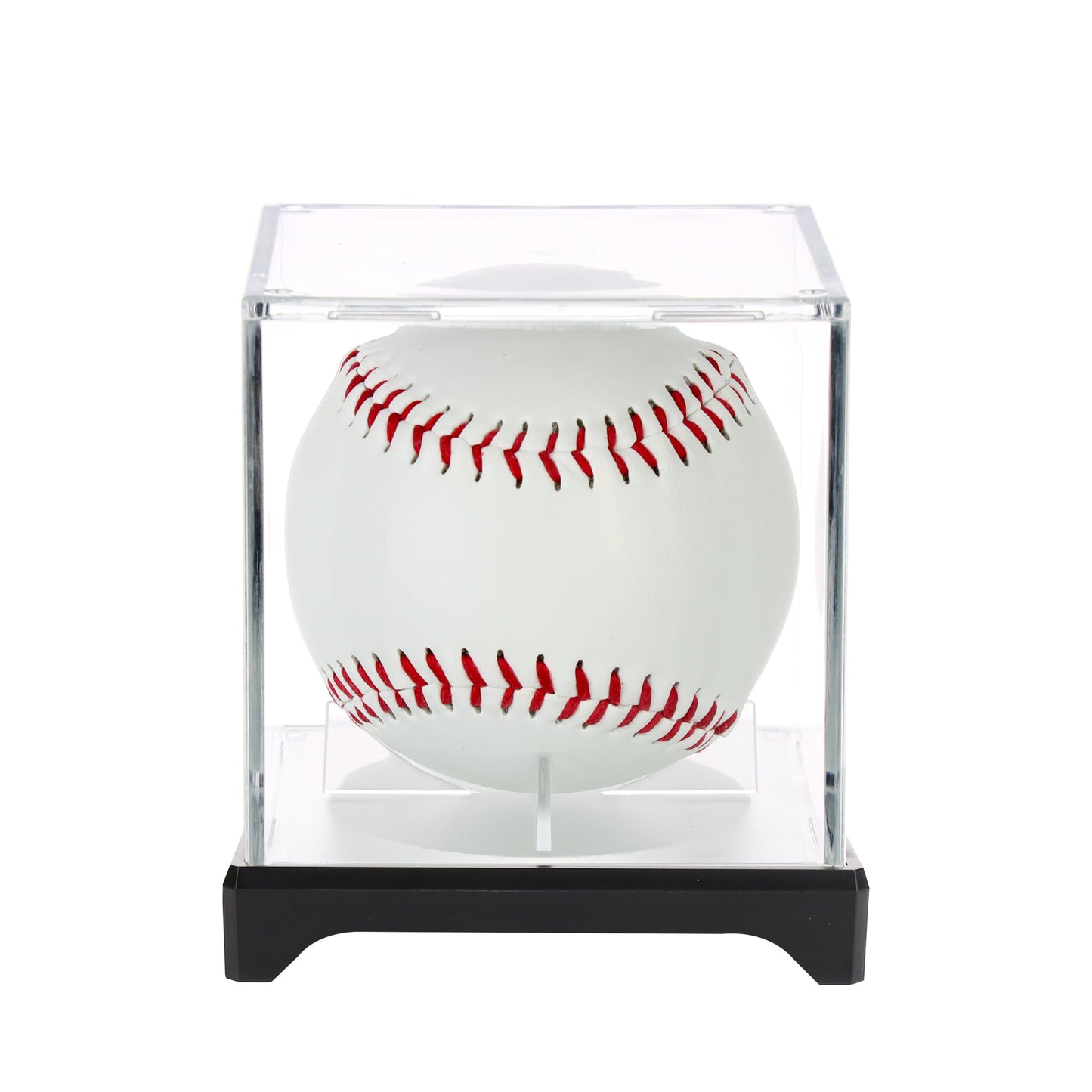4 Pack（with Base） Baseball Display Case,UV Protected Acrylic Baseball Boxes for Display