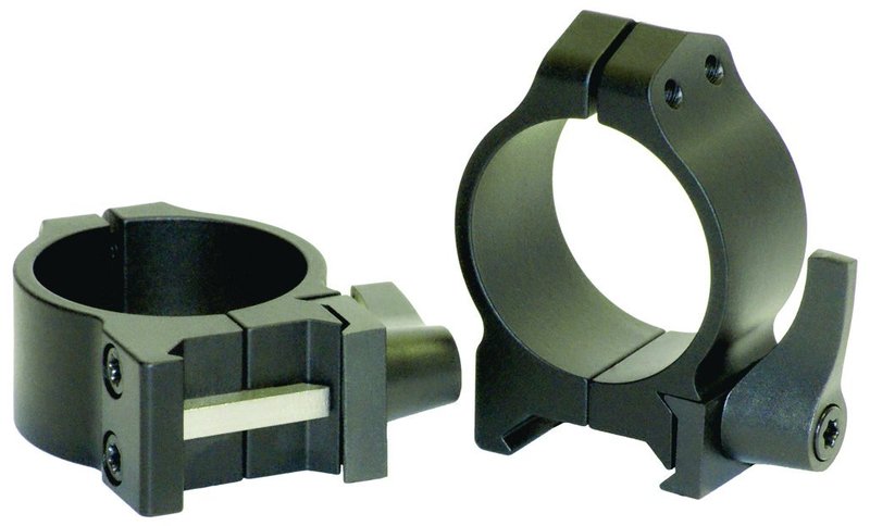 WARNE 213LM Maxima Quick Detach Scope Rings, Sintered Steel, Vertical Split, 30 mm, Low Matte