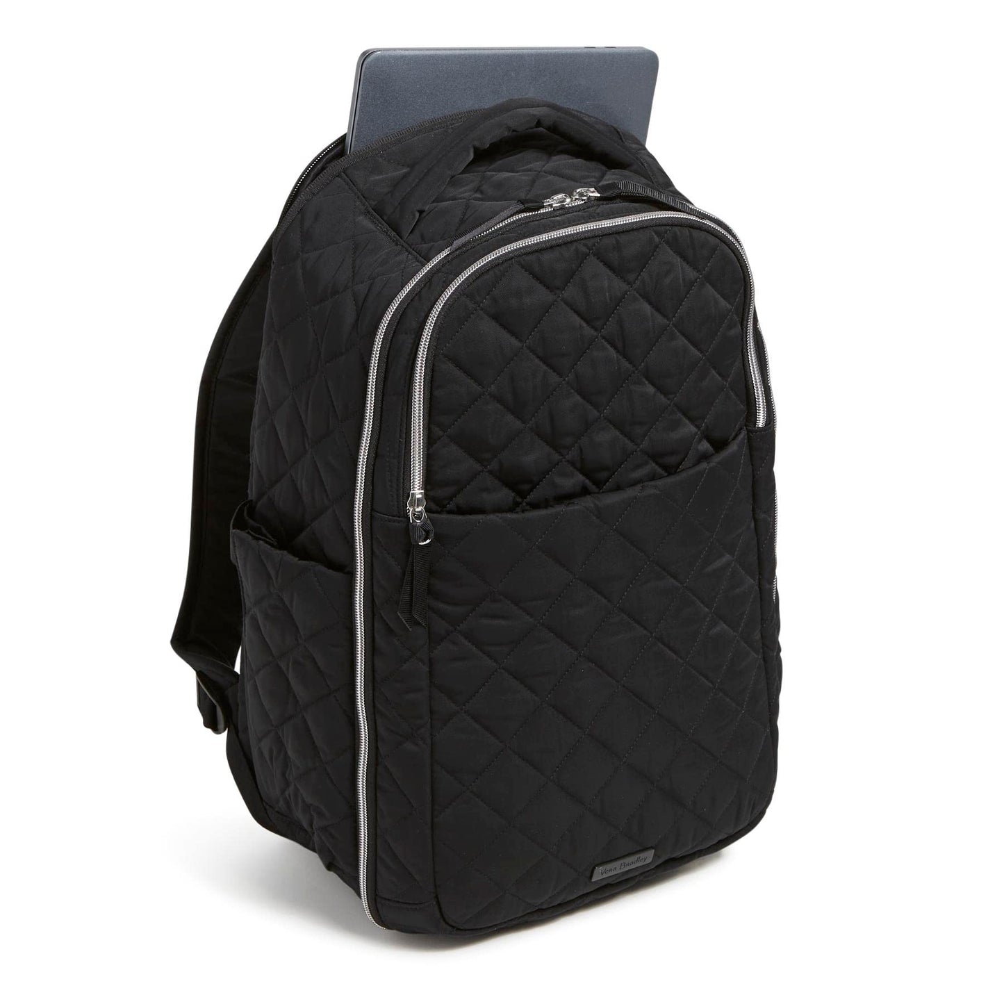 Vera Bradley Women's Performance Twill Travel Backpack Travel Bag, Black, One Size