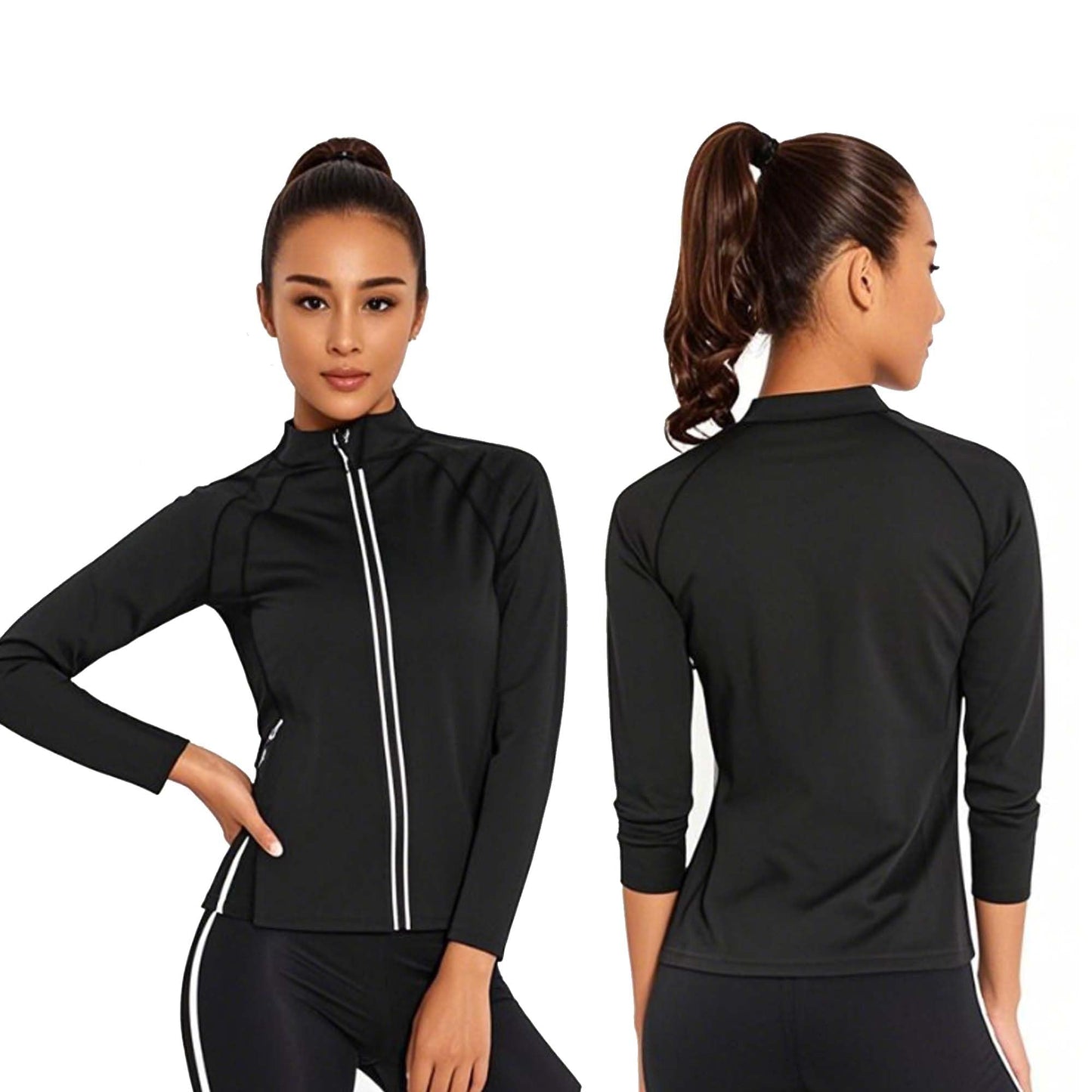 Qahdeikd Sauna Suit Women Sweat Suits Boxing Gym Boxing Wrestlers Workout Weight Loss Jacket Pant