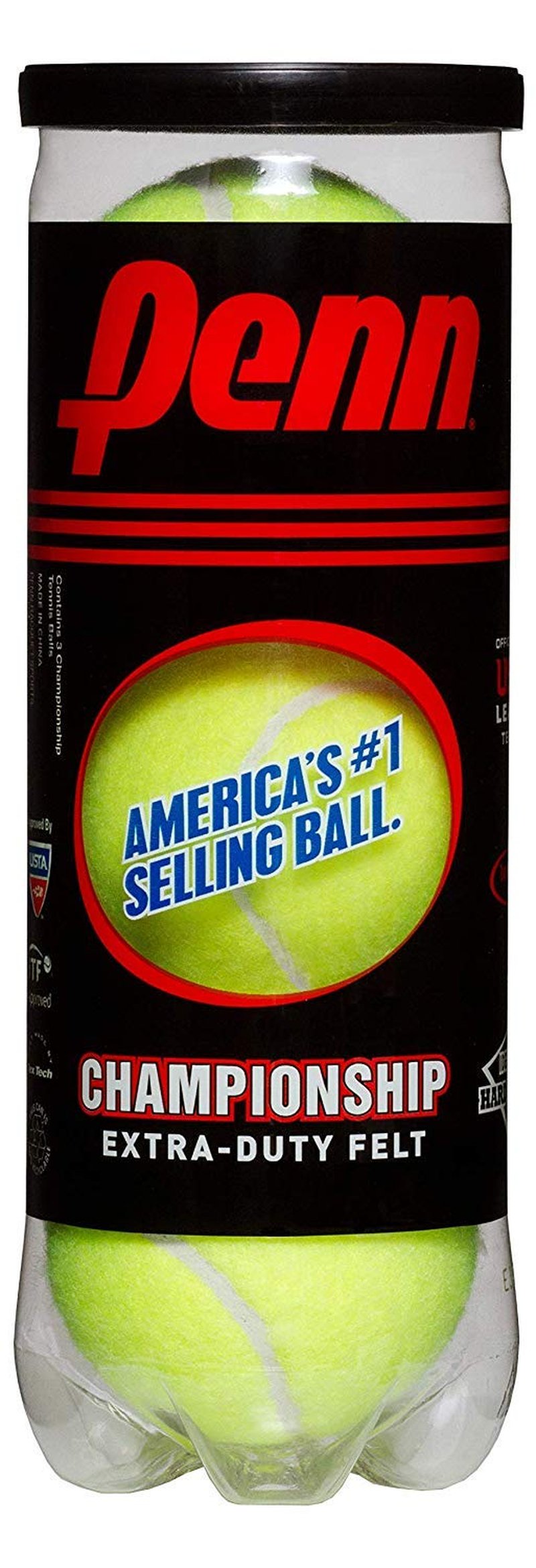 Penn Championship Extra Duty Tennis Balls, 6 Can Pack, 18 Balls