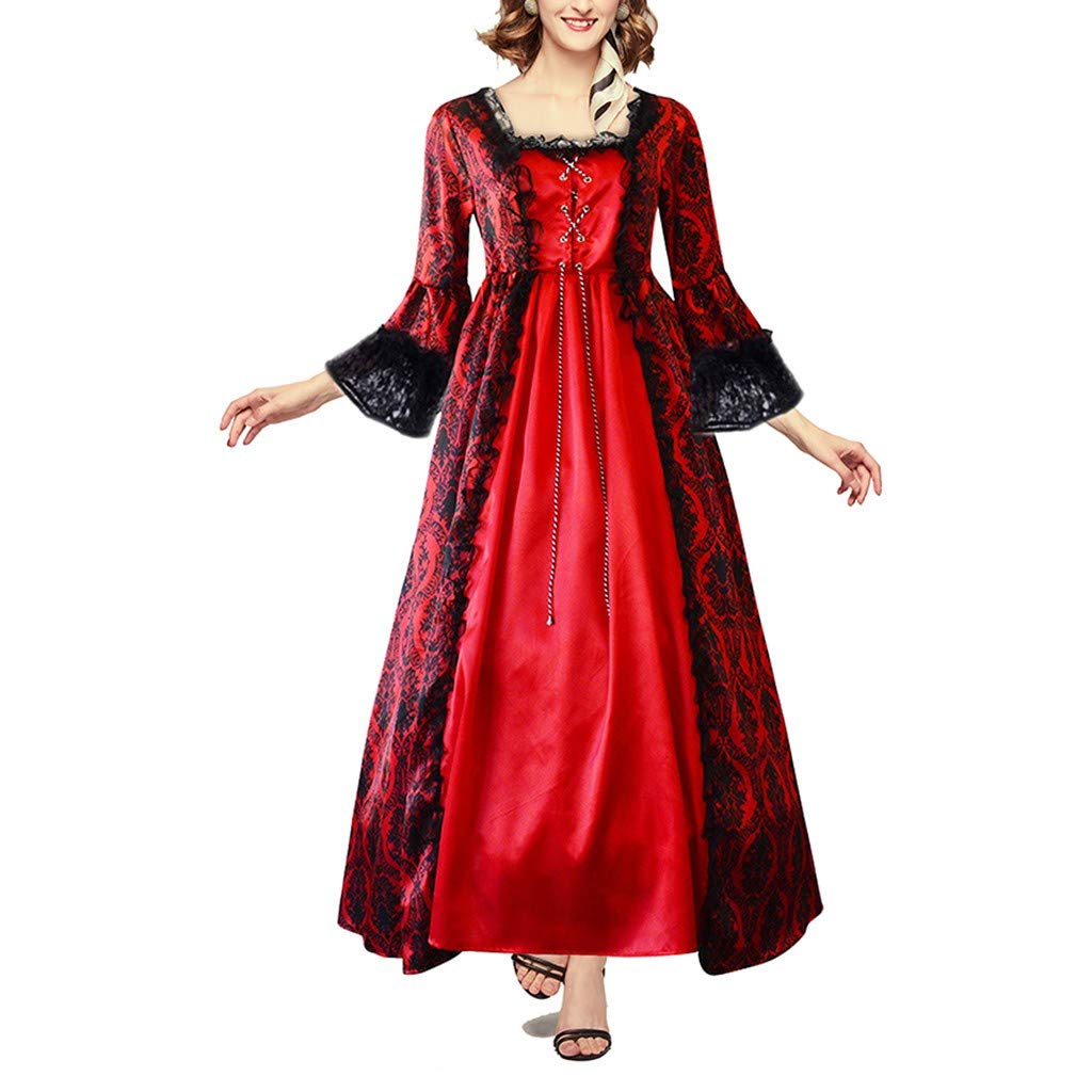 LEHOZIHEQ Medieval Dress Women,Victorian Dress for Women 1800s Medieval Renaissance Dress Rococo Ball Gown Masquerade Theme Costumes Hot Deals of The Day Clearance