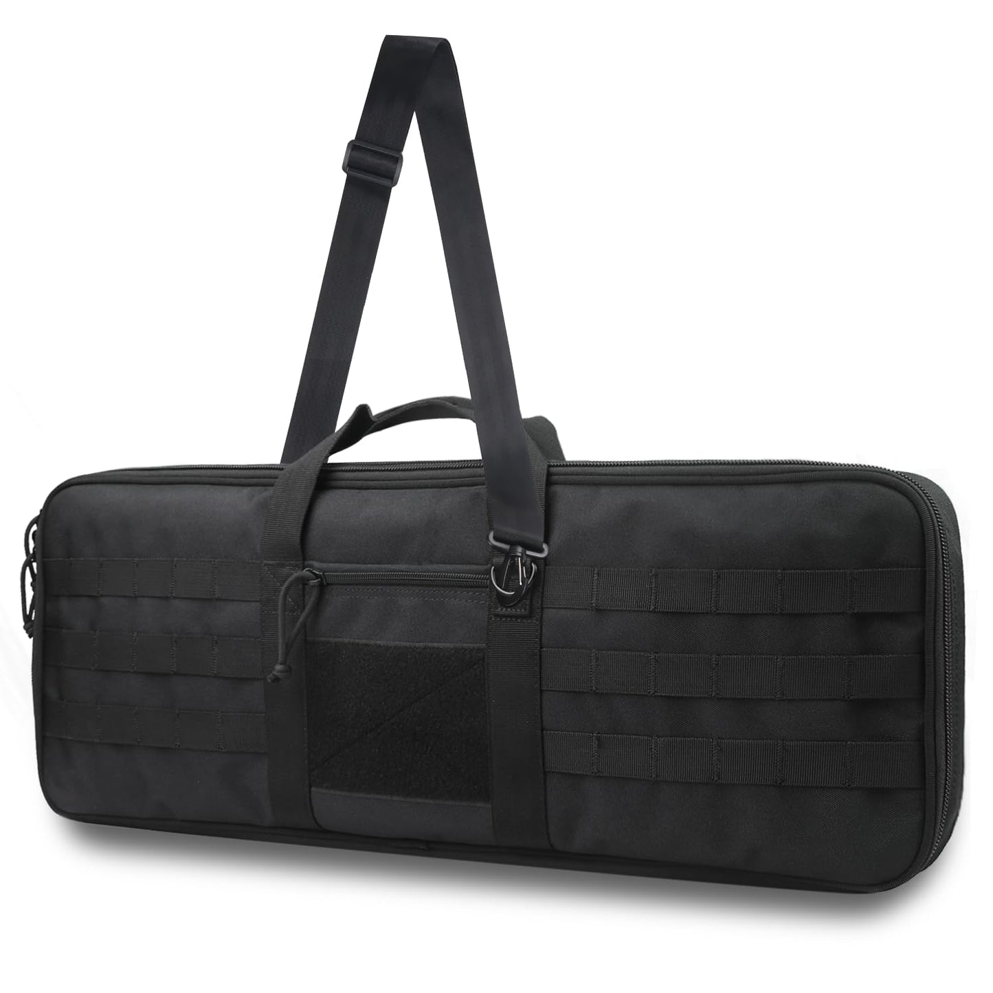 XTACER Tactical Bow Case MOLLE Recurve Takedown Bow Case Fully Padded Case (Black)