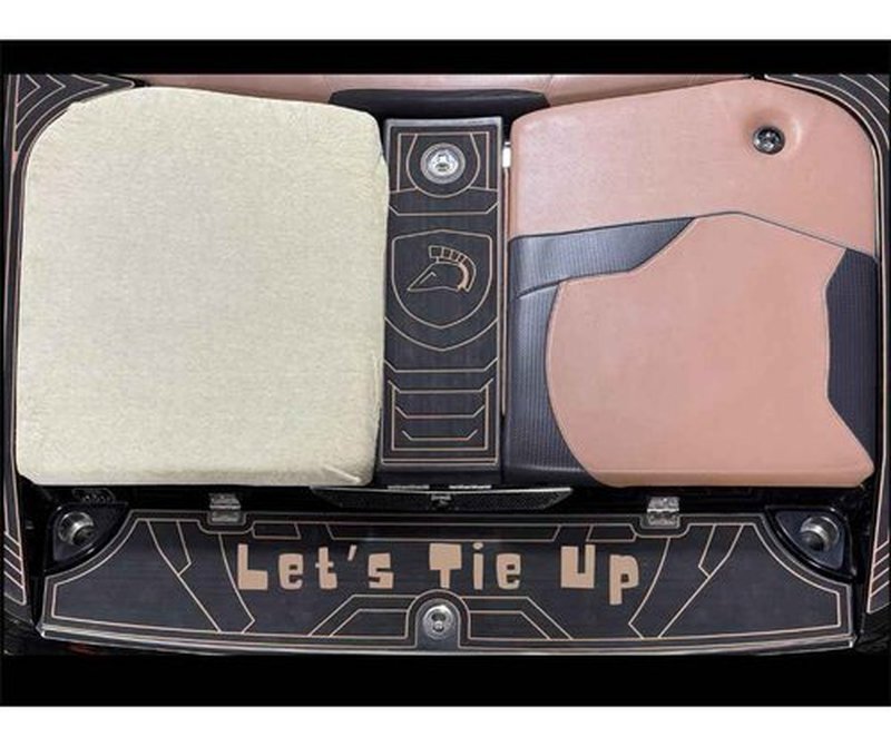 Let's Tie Up Boat Seat Cover | Size (Large) | 2 Count | Sunpad Fitted Seat Cover | Sand | Boat Seat Protection | Heat Dissipating