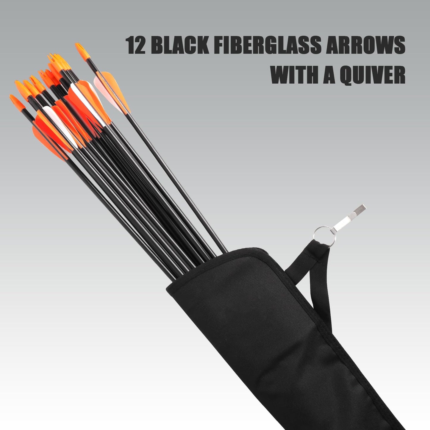 WUXLISTY Compound Bow and Arrow for Youth and Beginner, Archery Bow Set, 16-20 lbs Draw Weight, 17.3"-26" Draw Length (Black)
