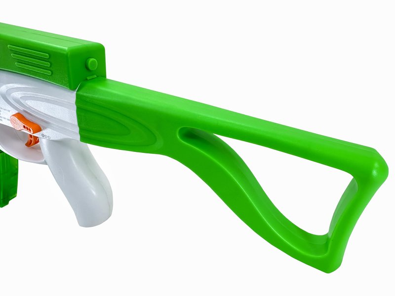 SplatRBall SRB800 Pyro Glow-in-The-Dark Water Gel Ball Blaster Kit - Full Auto, 210 FPS, 800-Round Magazine, 20,500 Total Rounds - Orange/White