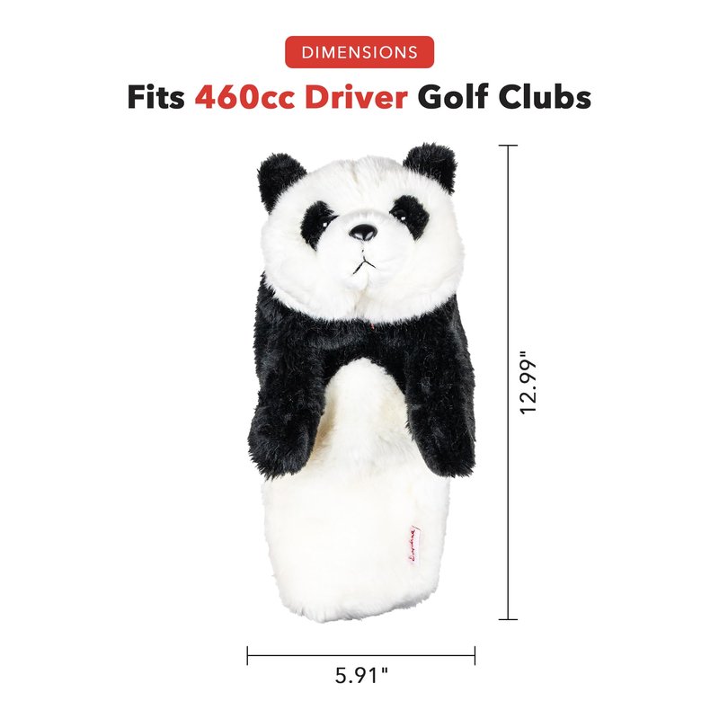 Daphne's Headcovers Panda Driver Headcover | Premium Driver Headcovers | Funny Golf Club Covers | Stylish Protection for Your Clubs | Men's Golf Gear | Driver Headcover for Men and Women