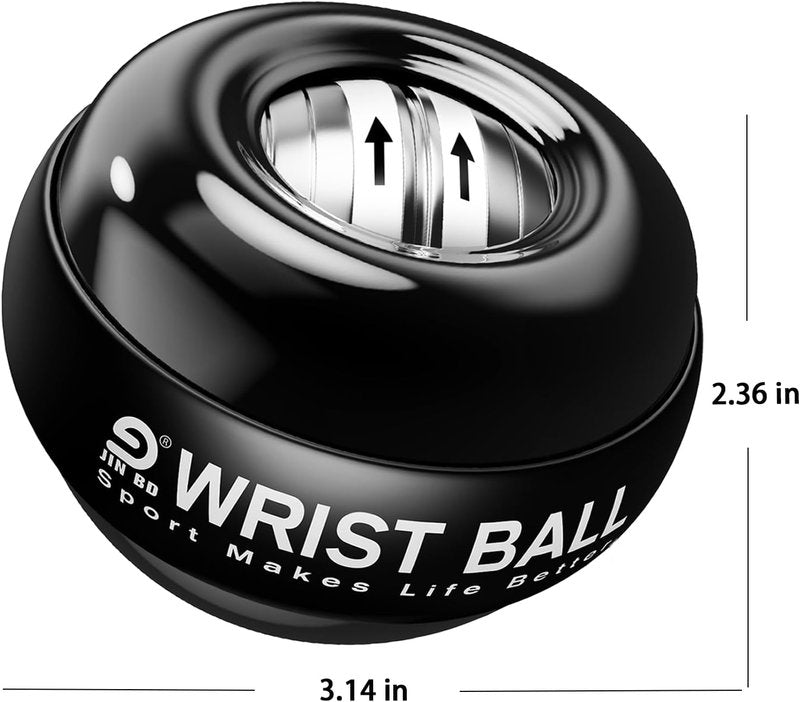Gyro Ball Wrist Trainer - Auto-Start Forearm Exerciser for Strengthening Arms & Fingers | Durable Design