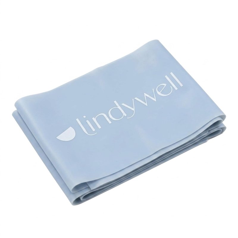 Lindywell Non Latex Resistance Bands for Working Out – Exercise Bands to Increase Flexibility & Build Strength – Physical Therapy Stretch Fitness Band – Workout Band for Men & Women, Blue