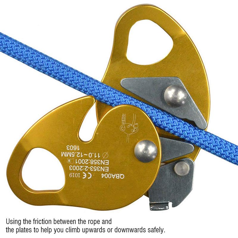 Leapiture Climbing Descender Climbing Rope Grab Descender Rappel Device Equipment for appelling Belaying Tree Climbing Aerial Silks Rigging