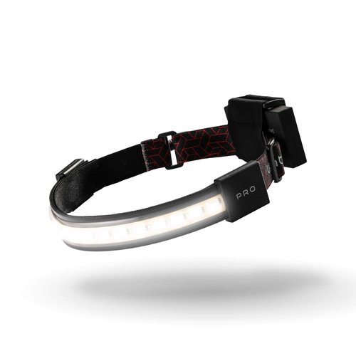 LIGHTBAR Pro | LED Headlamp, 500 Lumens, Waterproof Rated, Rechargeable Battery, Red Light Mode, Camping Running Biking Fishing Construction