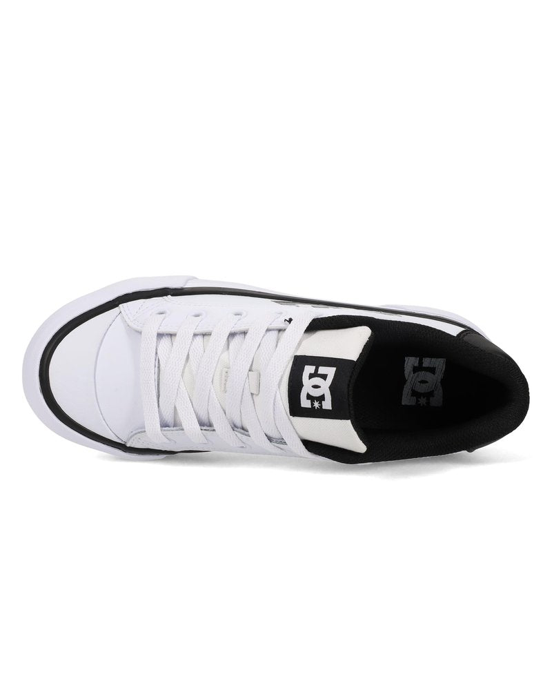 DC Women's Chelsea Platform Skate Shoe White/Black