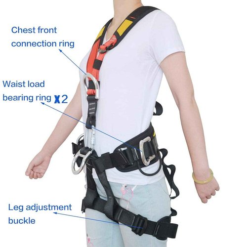 HeeJo Climbing, Safety Safe Seat Belt for Outdoor Tree Climbing, Outward Band Expanding Training Large Size,Climbing Gear