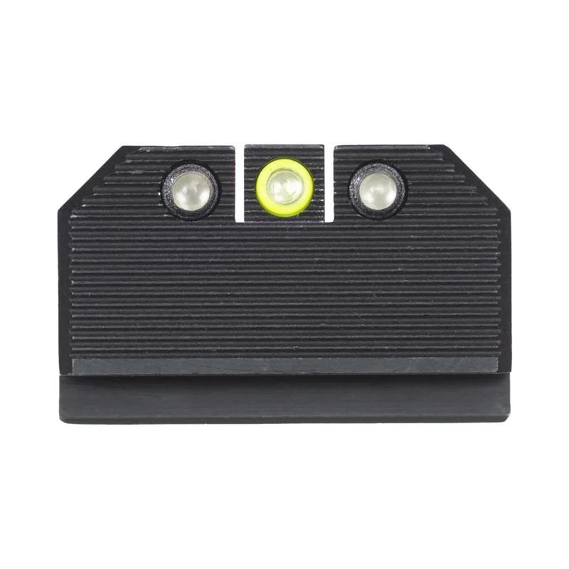 NIGHT FISION Yellow Front/Black Rear Optics Ready Stealth Lower 1/3rd Night Sight Set for Walther PDP with 509t
