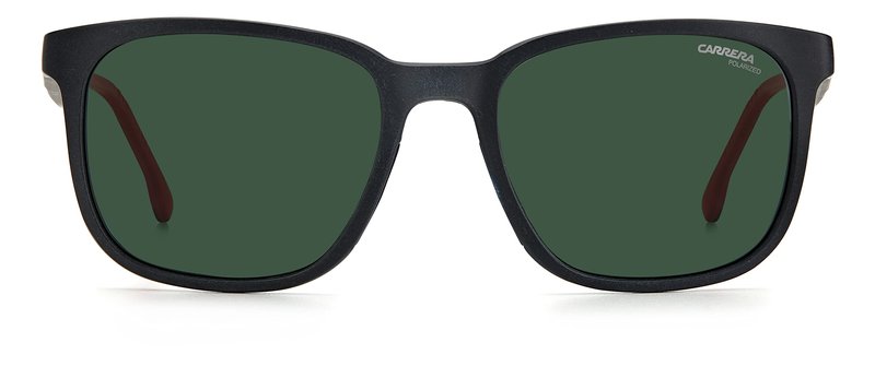 Carrera Men's 8046/S Polarized Rectangular Sunglasses, Matte Black, 54mm, 19mm