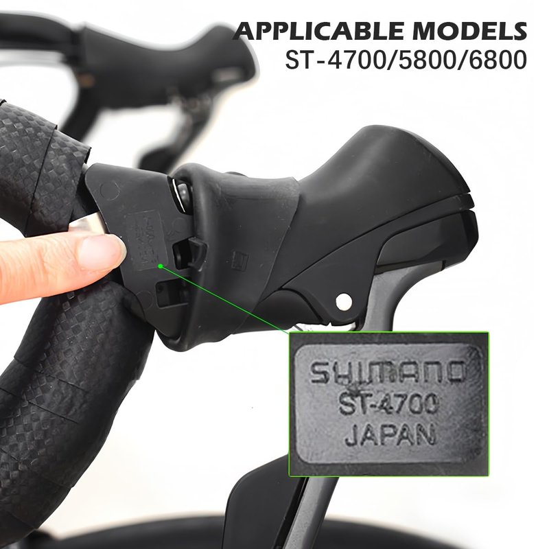 UPIQNG Bike Brake Hoods 1Pair Bike Brake Levers Covers Silicone Road Bike Brake Grip Sleeves Bike Brake Protector for ST-4700/5800/6800 Cycling,Black