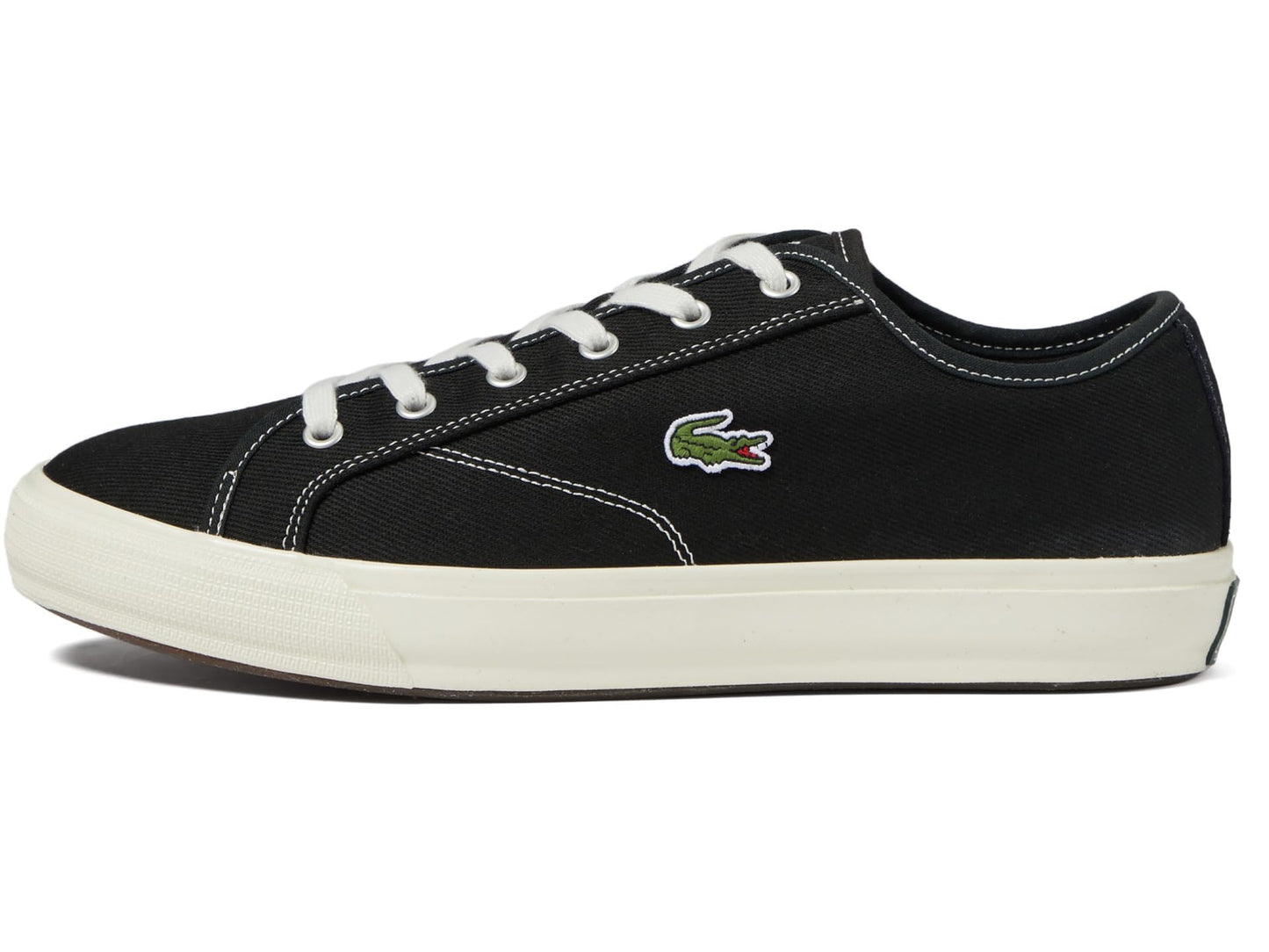 Lacoste Men's BACKCOURT Sneaker, BLK/Off WHT, 10.5