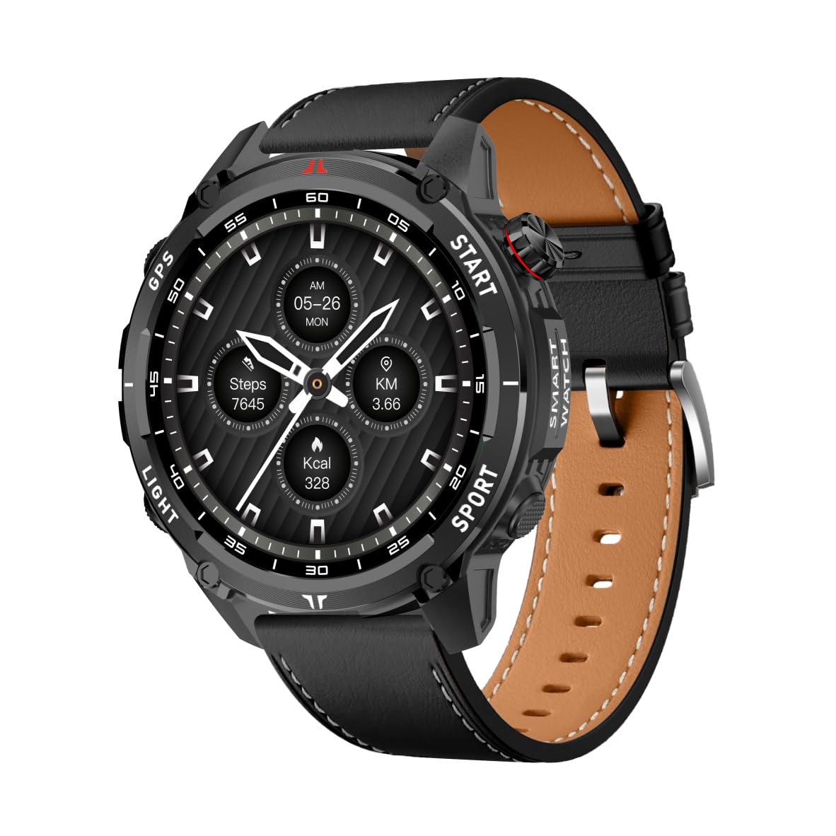 CHILEAF Smart Watch for Men Women, Bluetooth Call, 1.43 Inch Touchscreen Fitness Tracker with Heart Rate, SpO2, Sleep Monitoring, Sports Smartwatch with GPS, Multiple Sport Modes, IP68 Waterproof