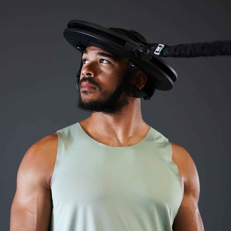 Iron Neck Resistance Band, Durable Exercise Band with Steel Carabiners for Neck Training, Strength Workouts, Stretching, and Rehab (Strength Kit)