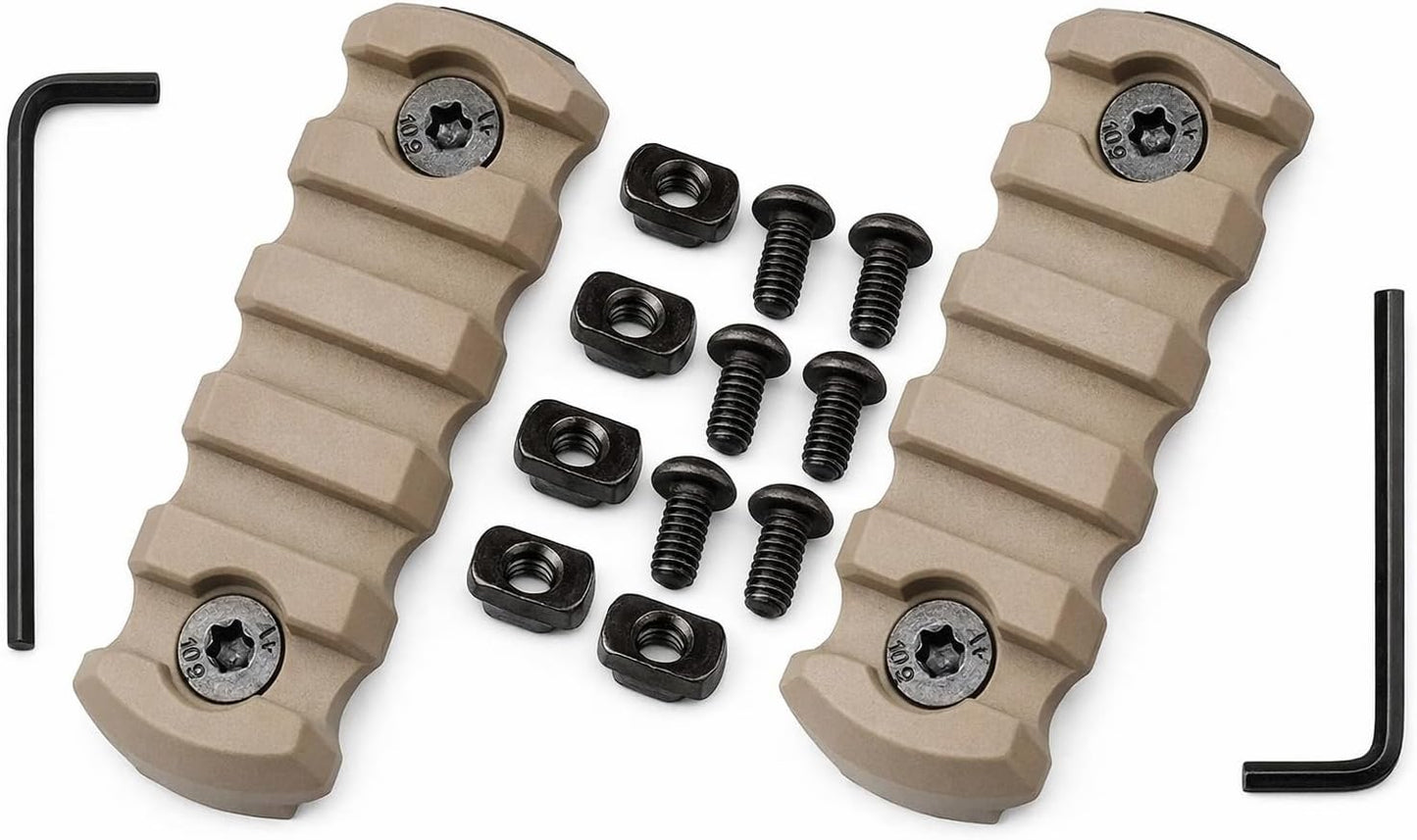 MLOK 5-Slot Mount Kit - 2-Piece Push Button Set with Screws & Allen Wrench | Tactical Accessories
