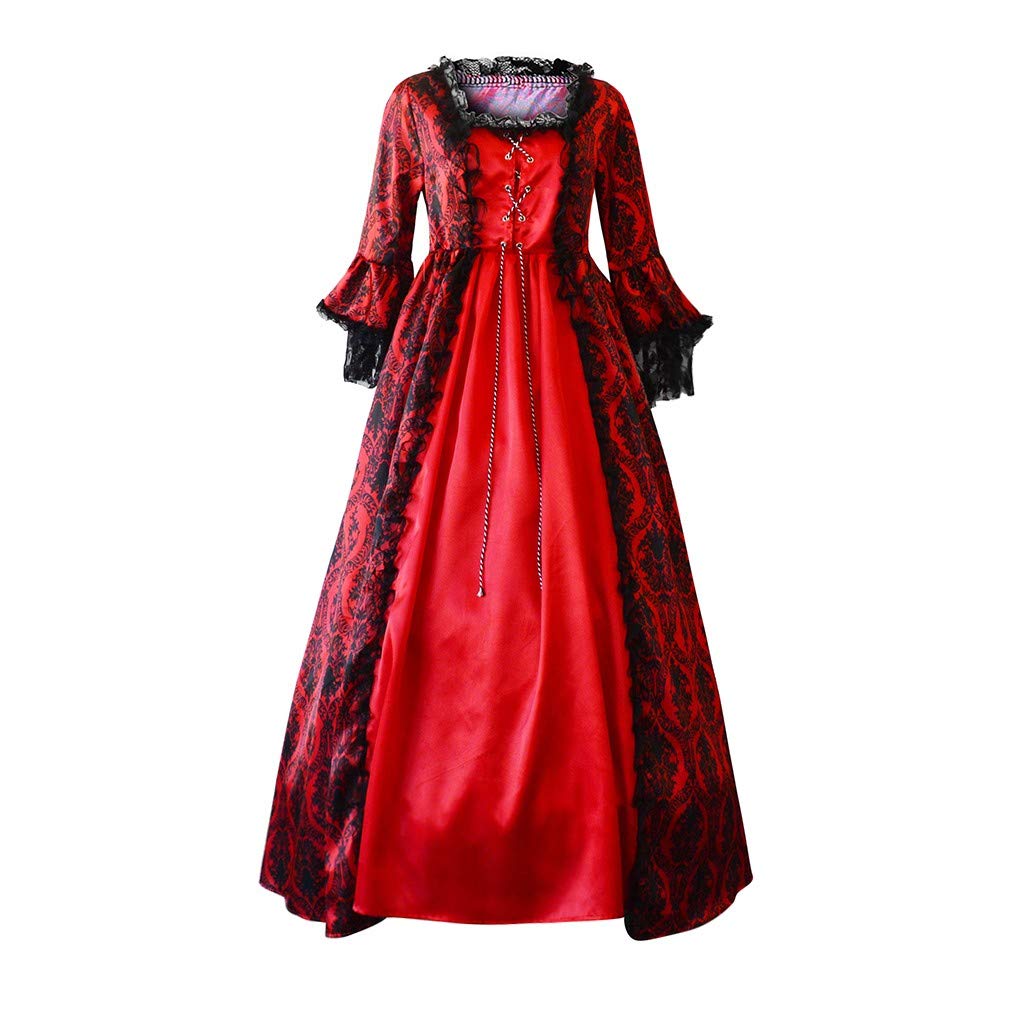 LEHOZIHEQ Medieval Dress Women,Victorian Dress for Women 1800s Medieval Renaissance Dress Rococo Ball Gown Masquerade Theme Costumes Hot Deals of The Day Clearance