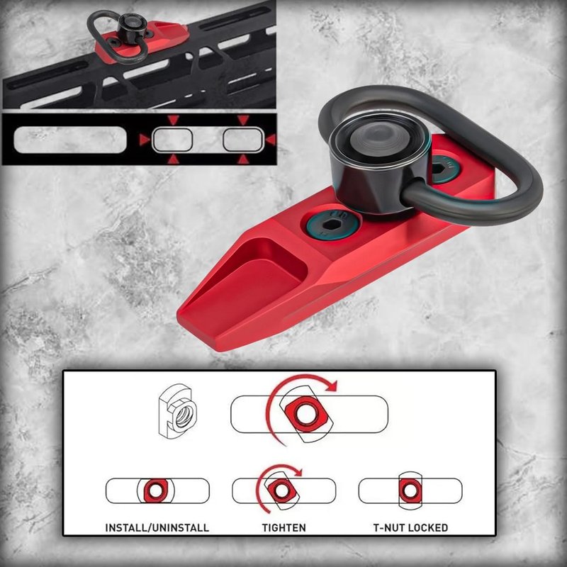 Gotical Combo of 8-5 Slots (2 Pcs) & 7-Slots (2 Pcs) & 13 Slots (2 pcs) Section with Direct Attachment Quick Detach Kit-Push (Combo of 5 Items)