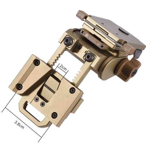 Night Vision Goggles NVG Mount for L4G24 Metal Helmet Mount,Rhino Mount Full Metal Tactical Helmet Mount CNC PVS15/18 Sand Color