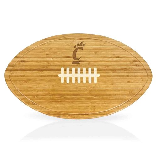 PICNIC TIME NCAA Football Cheese Board - Novelty Charcuterie Board - Serving Platter, Cheese Boards Charcuterie Boards, Wood Cutting Board, (Bamboo)