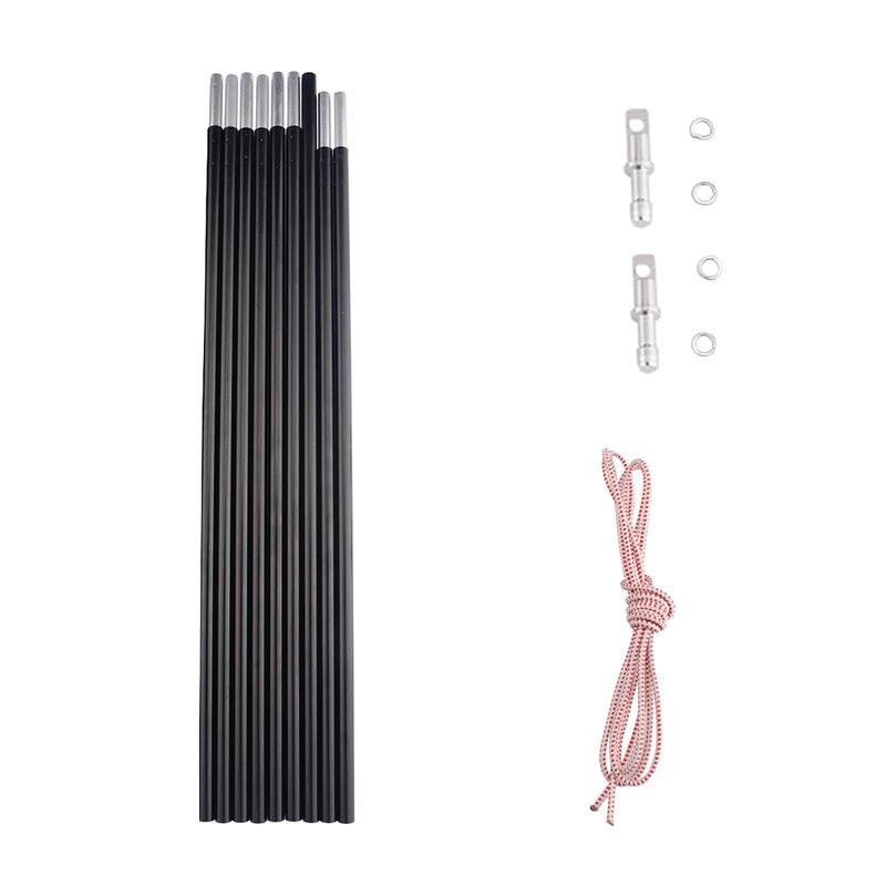 BRILLIANCE4U Tent Poles 12ft 8.5mm, Fits Female and Male Ends Tent, 7001 T6 Heated Aluminum Tent Pole Repair Kit, Lightweight Tent Poles Replacement, Outer Diameter 0.33" 1 Pole Pack
