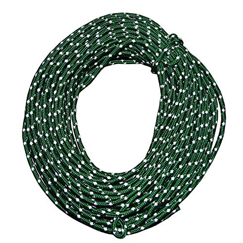 Nite Ize ShineLine Reflective Cord - Heavy-Duty Reflective Nylon Rope - Utility Cord for Hiking, Camping, Boating & Backpacking Essentials - Green, 50 Feet