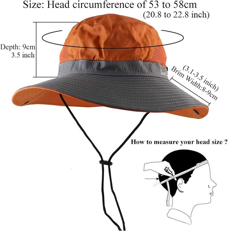 Women's Ponytail Safari Sun Hat - Wide Brim UV Protection | Foldable Beach Fishing Hat
