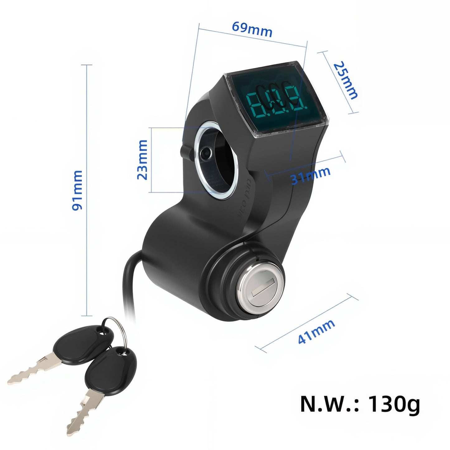 Felixstory Electric Scooter Key Lock Ignition Lock Fit for KUGOO M4, Cylinder Starter Ignition Key Power Key Lock Accessories