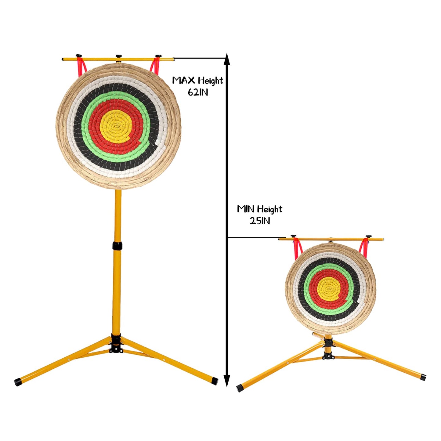 Meuiosd Archery Target Stand ，Portable Target Holder for Grass Target & Point Bag Archery Target