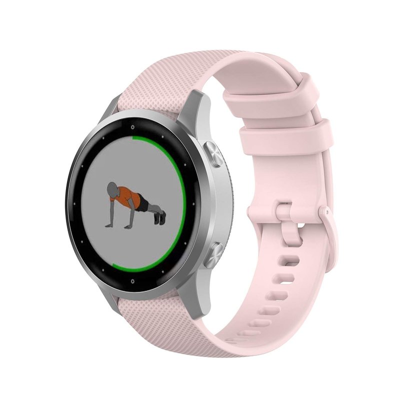 Anrir 18mm Soft Silicone Watch Band for Garmin Vivoactive 4S, Vivomove 3S 39mm, Fossil Women's Gen 6/5E 42mm, Q Venture Gen 4 HR/3, Sport 41mm - 3 Pack