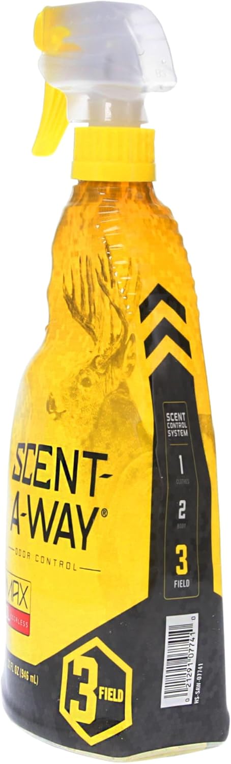 Hunters Specialties Scent-A-Way MAX Odorless Hunting Scent Eliminator - 24 OZ Field Spray for Deer Hunting