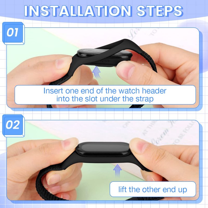 TumpCez Solo Loop Nylon Strap Compatible with Xiaomi Mi Band 6 5 4 3/Amazfit Band 5 Straps,Soft Adjustable Colorful Sports Replacement Band for Xiaomi Mi Band 6 5 (NFC) for Men Women