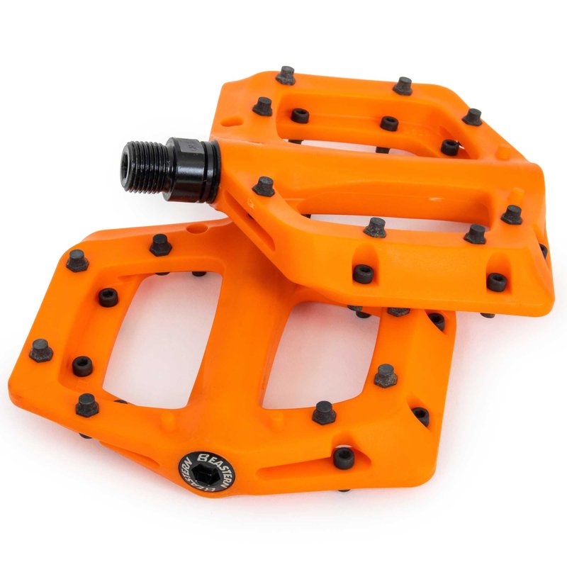 Eastern Bikes Nylon Linx Flat Platform MTB Bicycle Pedals (Orange)