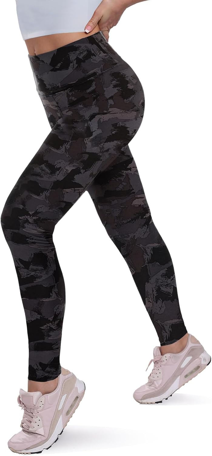 Fleece Lined Leggings for Women - Soft Tummy Control High Waisted Thermal Yoga Pants | Winter Workout & Hiking