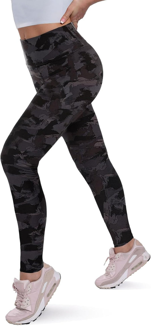 Fleece Lined Leggings for Women - Soft Tummy Control High Waisted Thermal Yoga Pants | Winter Workout & Hiking