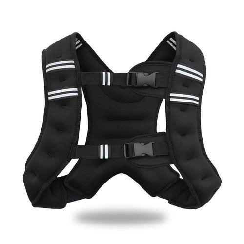 VIVITORY Weighted Vest Workout Equipment, 11lbs/18lbs Body Weight Vest for Men, Women, Strength Training, Running, Fitness, Muscle Building, Weight Loss, Weight lifting (11 lbs, Black)