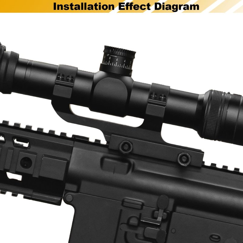 KKIKK 1 inch Scope Mount, 7075 Aviation Aluminum Sporting Optics, Cantilever Scope Mounts for Picatinny Rail