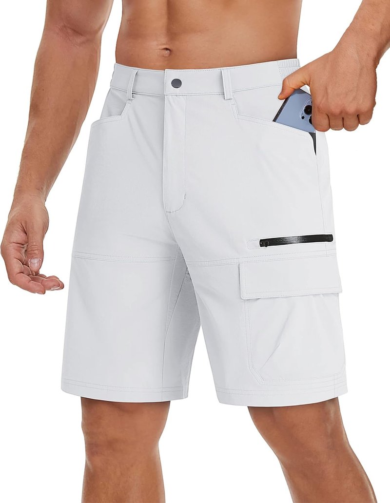 Men's Quick Dry Cargo Shorts - Water Resistant Outdoor Hiking & Golf Shorts | Summer Casual Wear