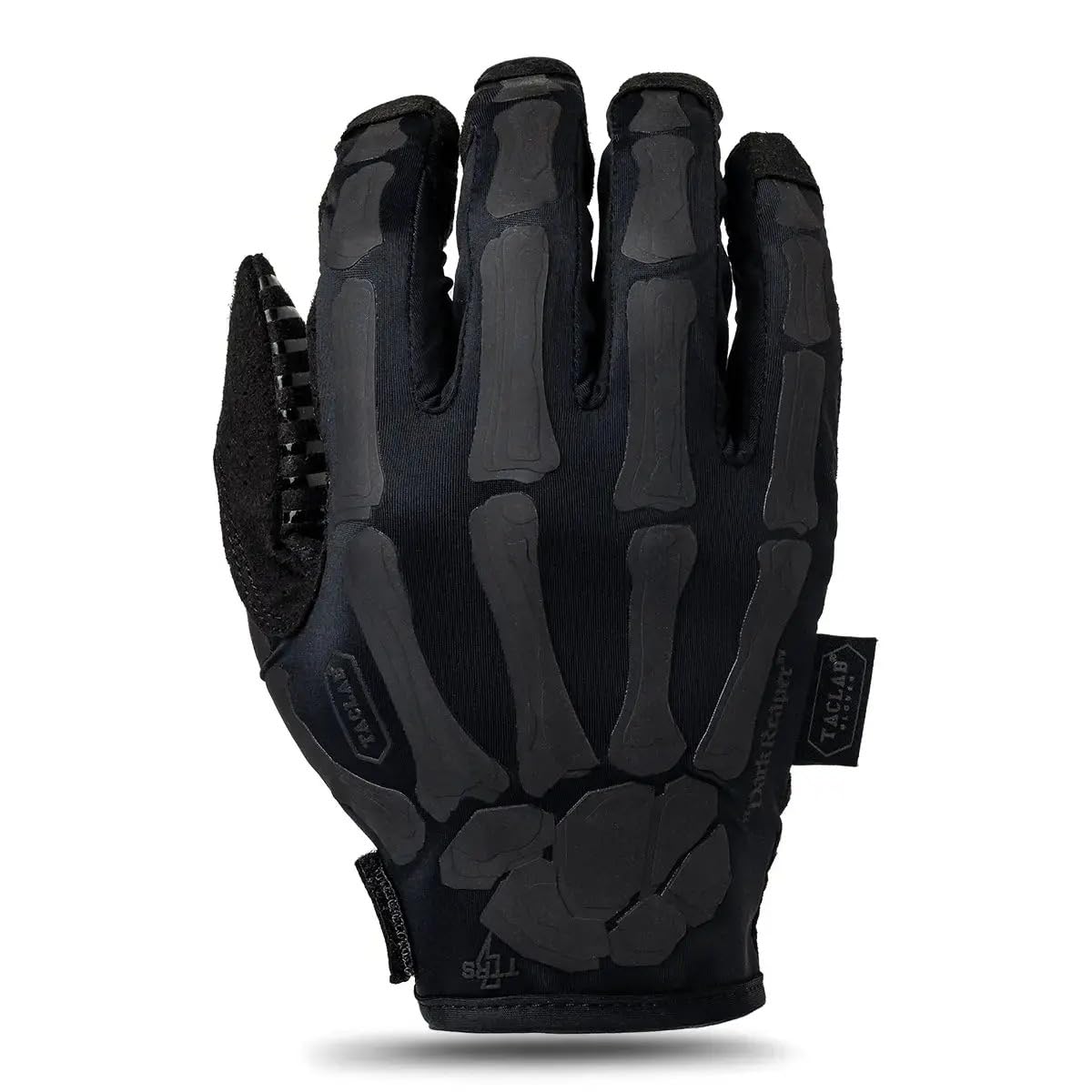 TACLAB Reaper Skeleton Gloves - Thin and Lightweight for Summer, Airsoft, Paintball, Cycling, Motorcycle, Multipurpose (Dark, L)
