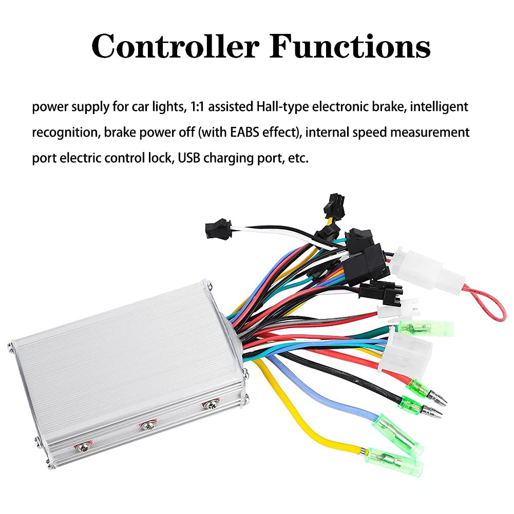 Motor Speed Brush Controller, 24V/36V and 36V/48V, 250W/350W, with LCD Display Panel for Electric Scooter