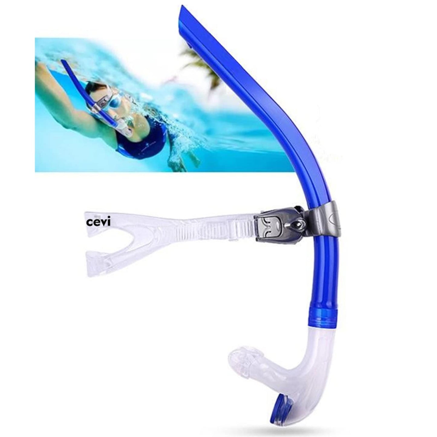 Focevi Swim Snorkel for Lap Swimming,Adult/Youth Training Swimming Snorkel
