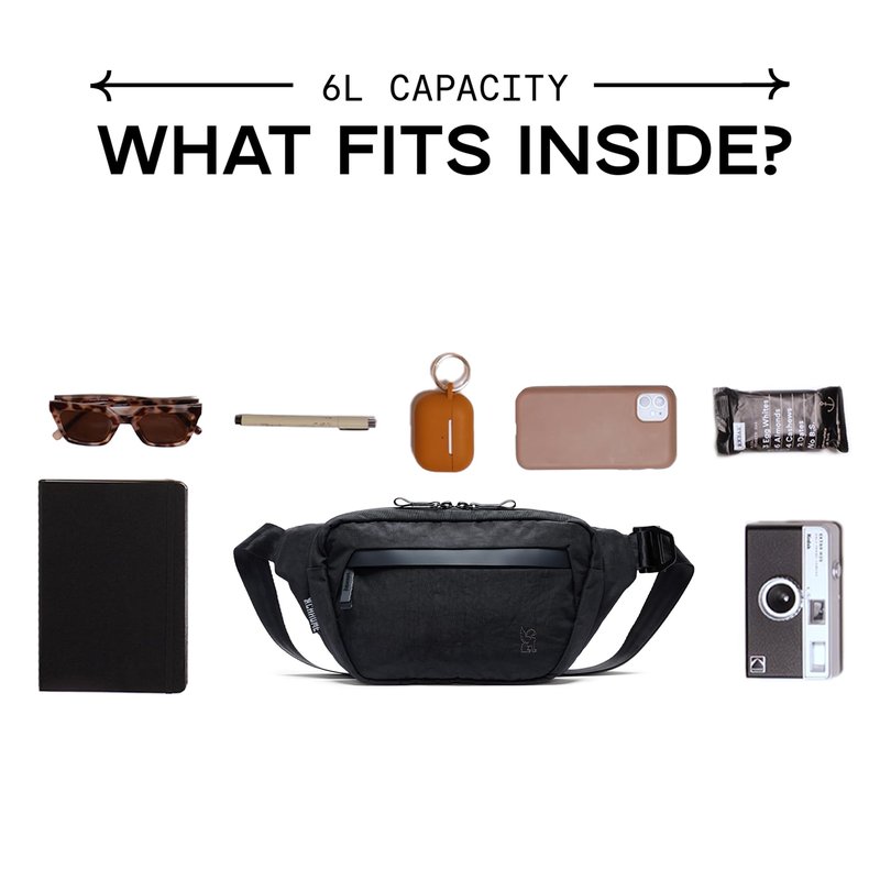 Chrome Industries Sabin Sling Bag for Men and Women – Large Main Compartment, Lightweight Recycled Materials and Metal Adjuster Buckle – 6L, Sage