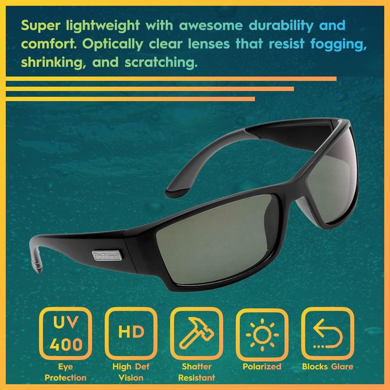 Flying Fisherman Razor Polarized Sunglasses for Men, Women, Fishing, Boating, Outdoor Sports, 100% UV Protection