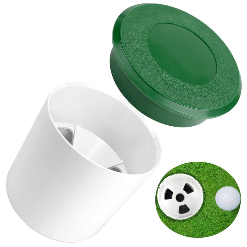 Golf Hole Cups with Golf Hole Cup Cover Golf Practice Set Putting Green Cup and Cover for Yard Garden Backyard Outdoor Activities